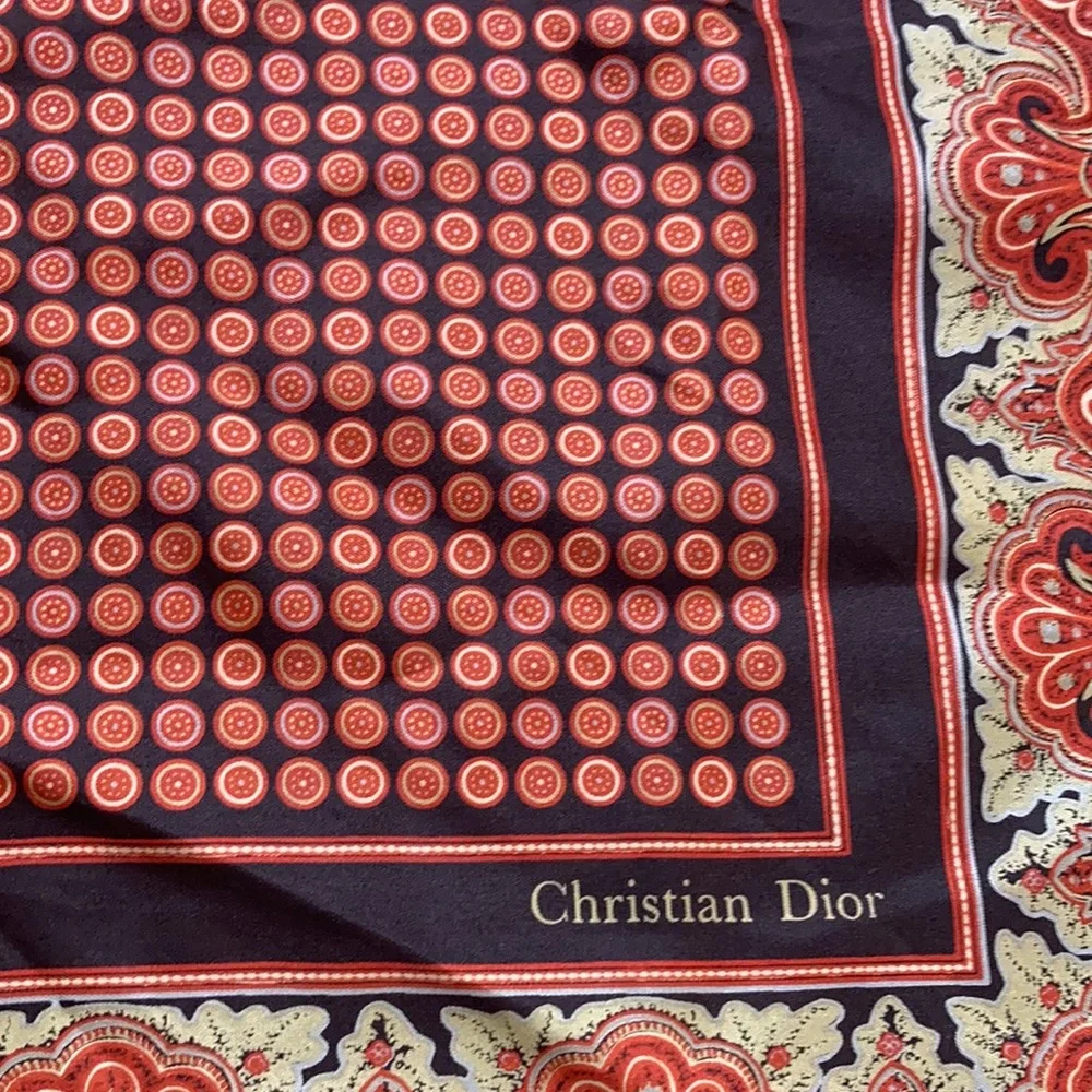 Christian Dior Silk Square Scarf